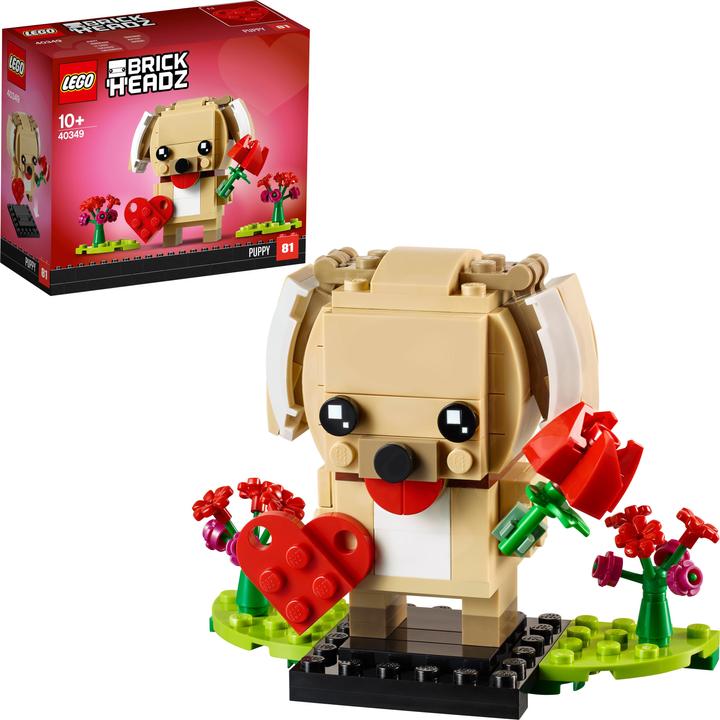 Produktbild LEGO Valentinstag-Welpe (40349, LEGO Brickheadz)