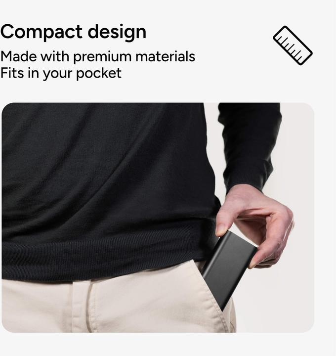 Actual product image mophie Powerstation (10000 mAh, 30 W, 30 Wh)