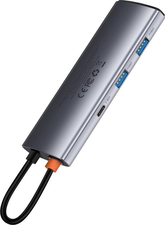 Actual product image Baseus Metal Gleam Series 7-in-1 (USB-C, 7 ports)