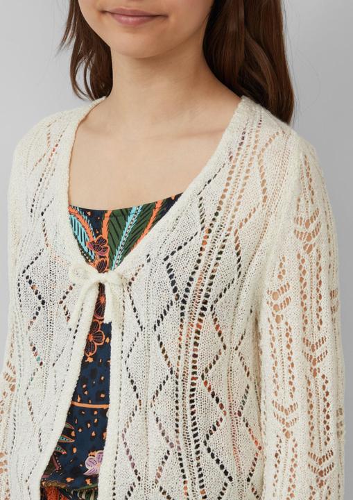 Immagine prodotto S.Oliver Strickjacke Verkürzter Cardigan mit Strickmuster und Bogenkante (158, 164)