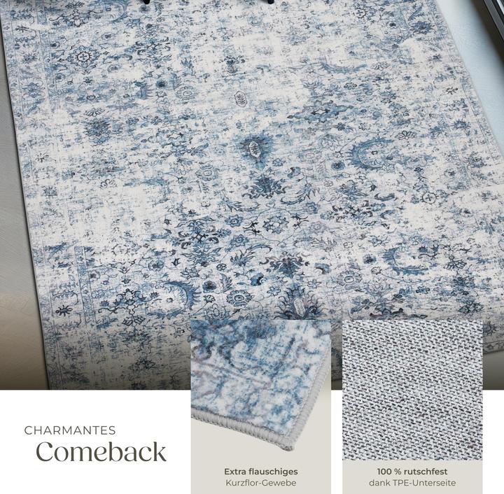 Actual product image tectake Vintage Designer Rug Amara, Low Pile (200 x 274 cm)