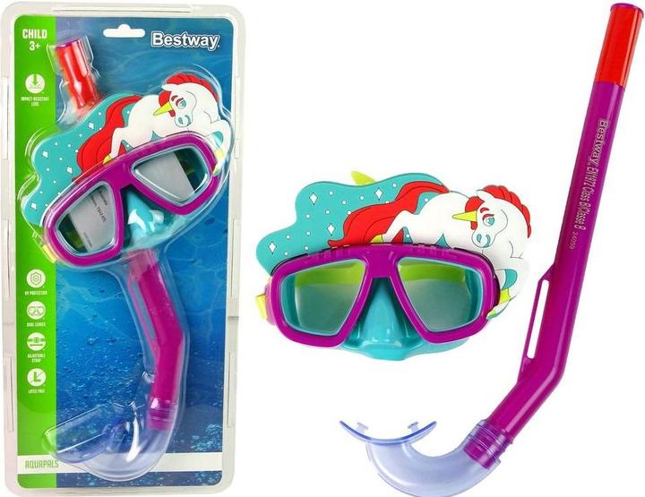 Bestway Tauchmaske mit Schnorchel Pet Pink 24059