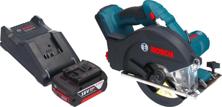 Produktbild Bosch Professional Bosch GKM 18V-50 Professional Akku Metall Handkreissäge 18 V 136 mm Brushless + 1x Akku 5,0 Ah +