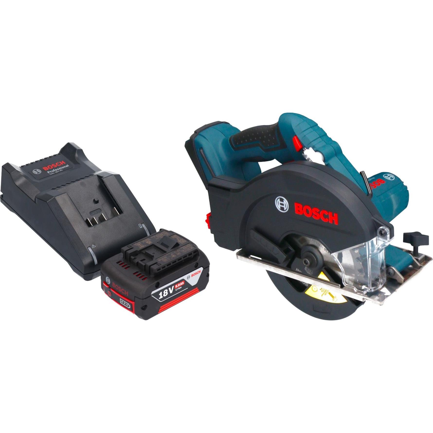 Thumbnail - Bosch Professional, Handkreissäge, Bosch GKM 18V-50 Professional Akku Metall Handkreissäge 18 V 136 mm Brushless + 1x Ak...