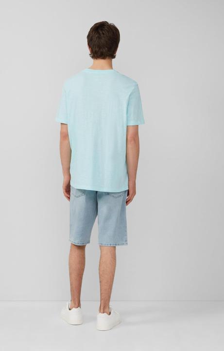Actual product image S.Oliver T-Shirt Baumwoll-T-Shirt mit Frontprint und Flammgarnstruktur (XXL)
