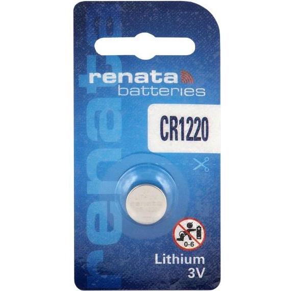 Renata CR1220 MFR SC 1BL (Lithiumbatterie) (CR1220), Batterie + pile