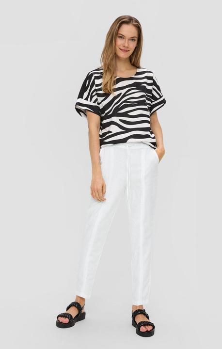 Actual product image S.Oliver Hose Hose aus Leinenmix mit Ziernähten (46)