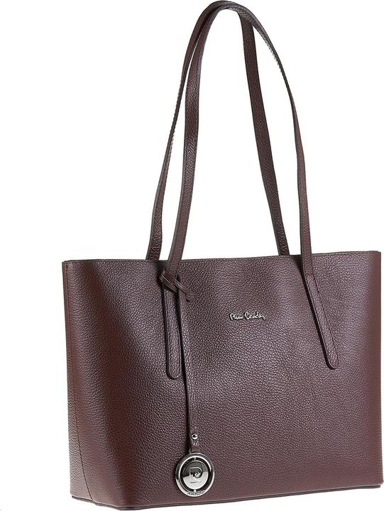 Image du produit Pierre Cardin Damen Umhängetasche Made In Italy - Modell Elowen Lux - 100% Leder - 38.0 X 25.5 X 12.5 Cm