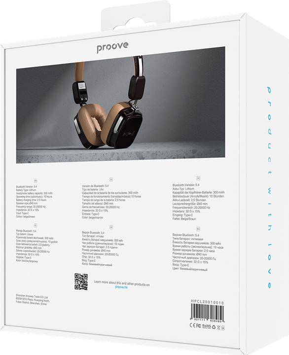 Image du produit Proove 70's Classic II (Pas de réduction du bruit, 10 h, Sans fil)