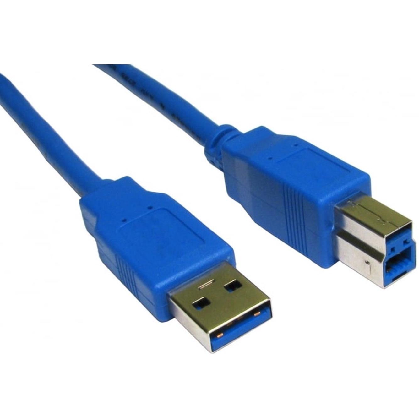 Thumbnail - Cables Direct CDL 3MTR USB 3.0 A M - B M BLACK (3 m, USB 3.2 Gen 1), USB Kabel