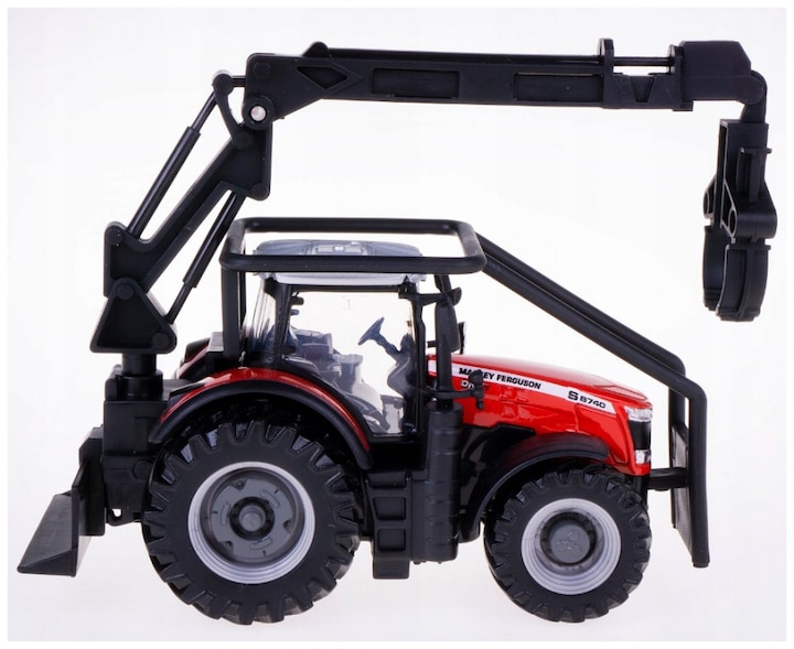 Immagine prodotto Bburago 18/31671 Trattore Massey Ferguson 8740S Scala ufficiale 1:32 rosso metallizzato con trazione