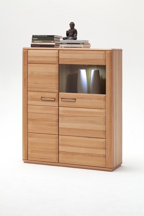 SENA KOMBIHIGHBOARD L 2TR CA.107 X 131 X 38 CM K.BUCHE TEILMASSIV GEÖLT