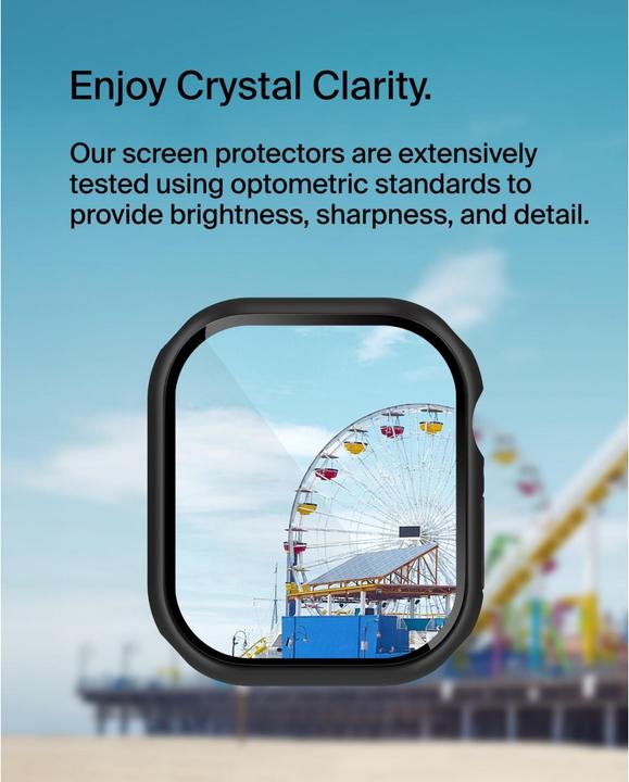 Image du produit Belkin Temperedcurve Bumper Screen Blk 46mm