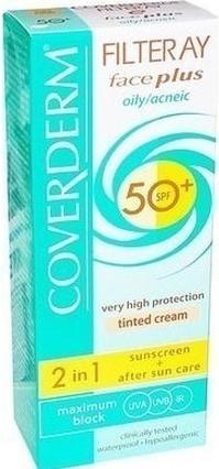 Immagine prodotto Coverderm Filteray Face Plus Spf50 - Beige chiaro per pelli normali - 50ml (Crema solare, SPF 50, 50 ml)