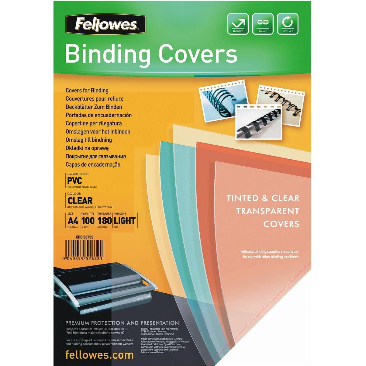 Fellowes, Bindegerät Zubehör, Cover