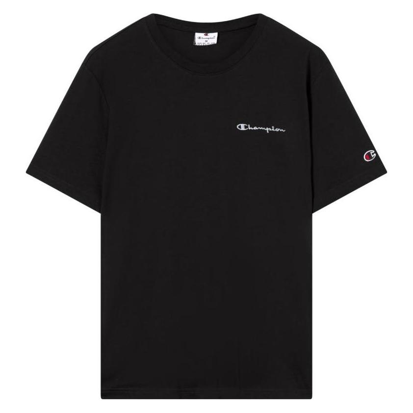 Champion, Mannen, Sportief Shirt, Schwarzes Herren-T-Shirt (Xl), Zwart, Xl