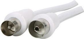 Produktbild E+P HFA 2. Anschluss 1: Coax, Anschluss 2: Koaxial. Kabellänge: 2,5 m, Geschlecht: Männlich/Weiblich (90 dB, Antennenkabel)
