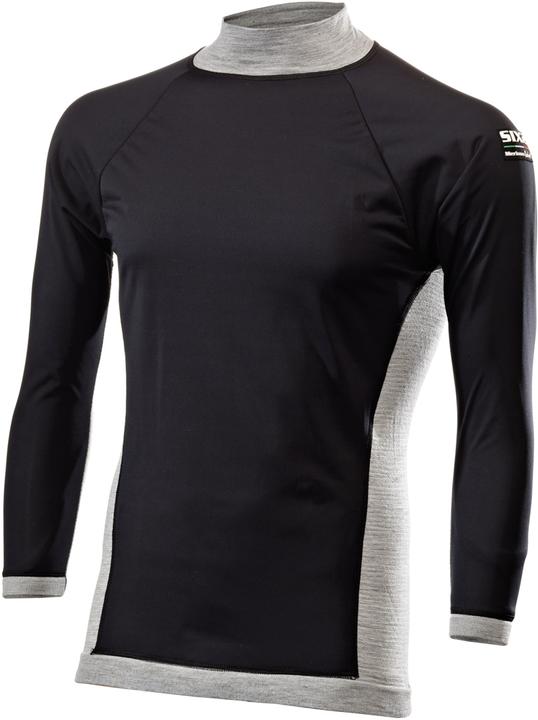 Sixs Long sleeve jersey TS4 MERINOS grey-black S/M (S/M)