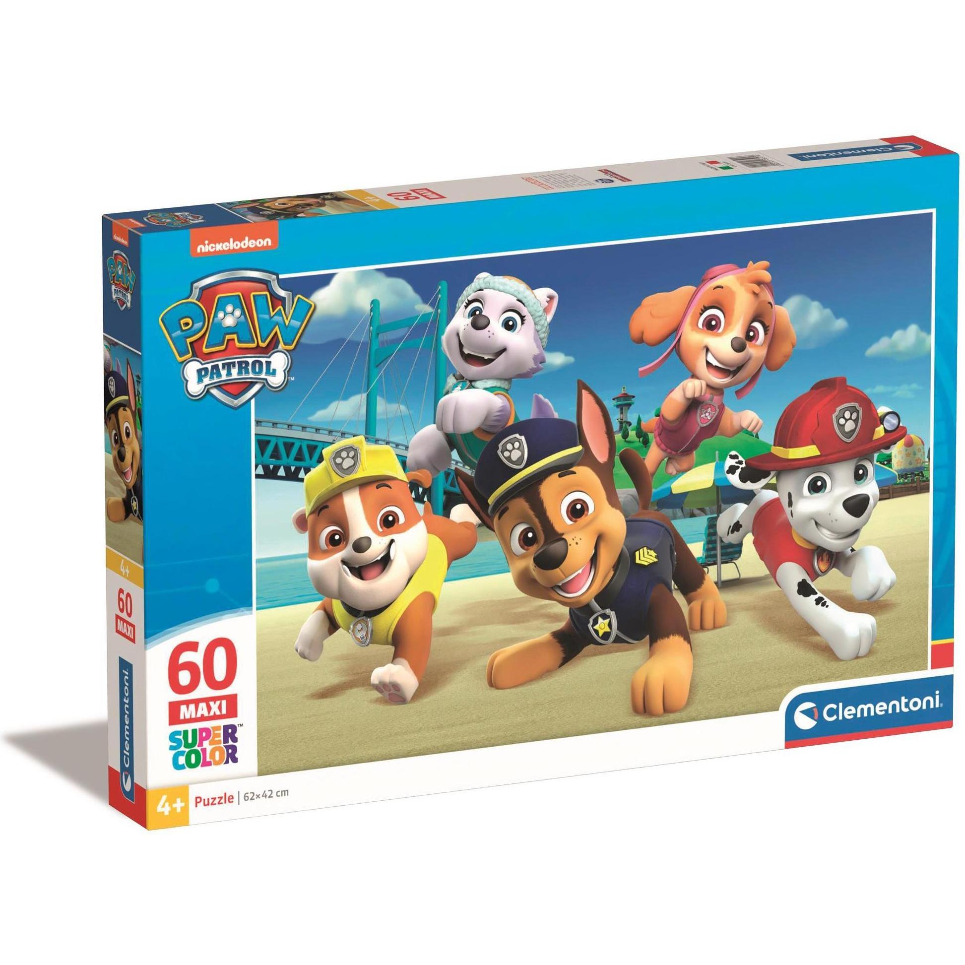 Clementoni Multicolore Maxi Puzzle Paw Patrol, 60 Pezzi. (60 Pezzi)