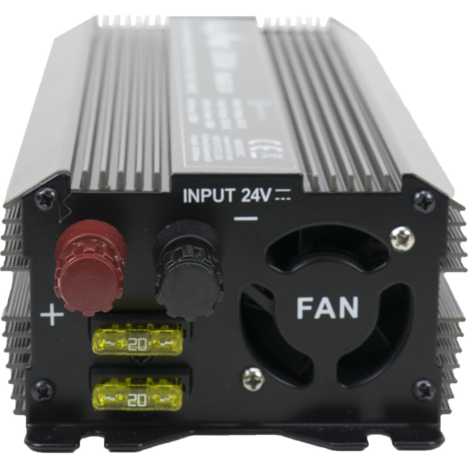 Thumbnail - President, Spannungswandler, Spannungswechselrichter AlcaPower von 600W 24V-230V, modifizierte Sinuskurve, USB-Anschlus
