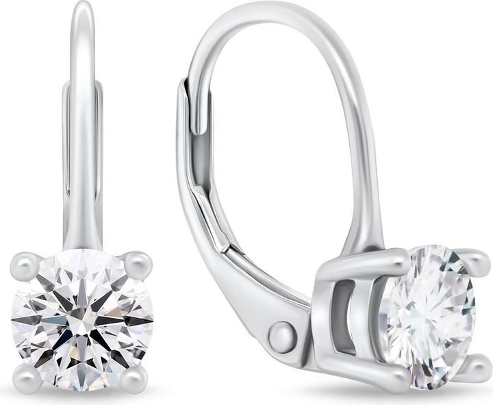 Image du produit Brilio Silver - Boucles d'oreilles mode en argent avec zircons EA116W (Argent)