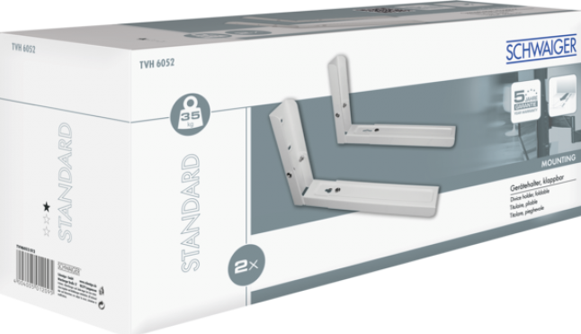 Actual product image Schwaiger Foldable device wall holder for floor standing devices