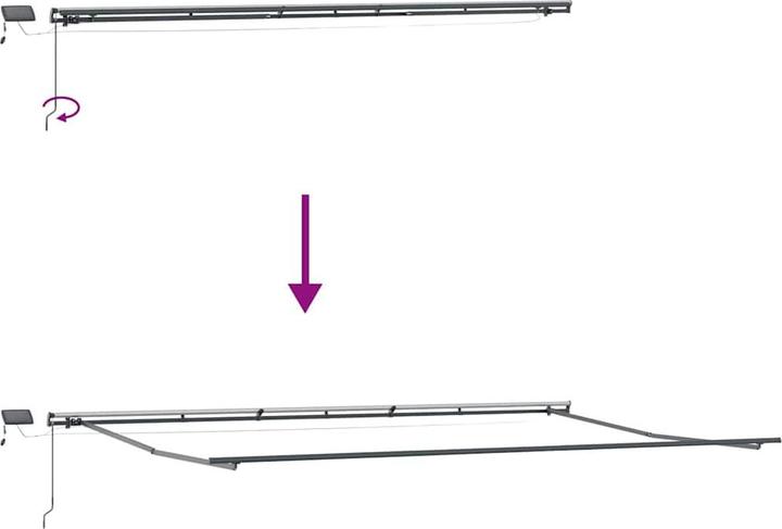 Immagine prodotto vidaXL Einziehbare Markise (3.50 m)