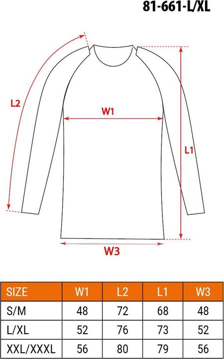 Nutritional values and ingredients Neo BASIC thermoactive T-shirt, size L/XL (L)