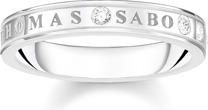 Immagine prodotto Thomas Sabo Anello con pietre bianche in argento (50, 925 Argento)