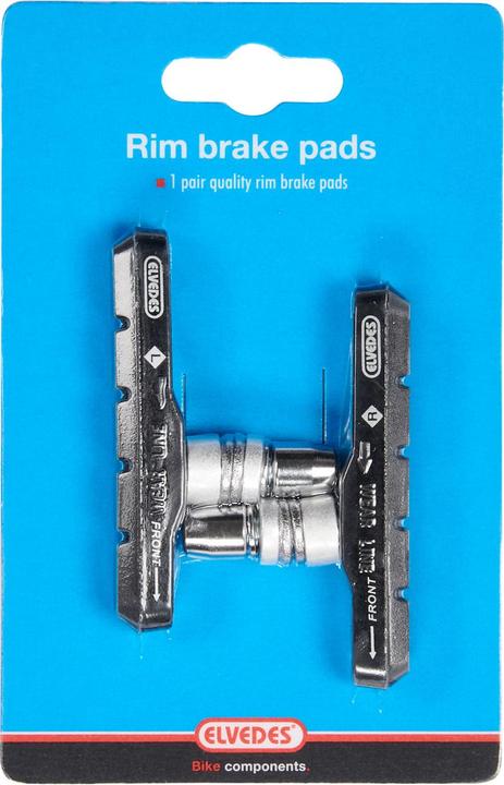 Actual product image Elvedes Brake shoes V-Brake 72 x 10 mm, Black (Shimano, Rubber)