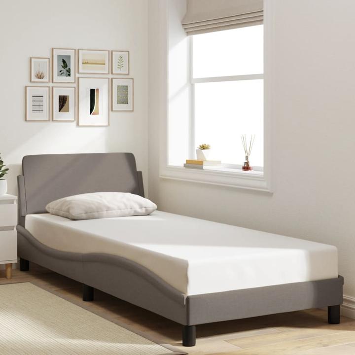 Image du produit VidaXL Cadre de lit avec tête de lit en tissu (90 x 190 cm)