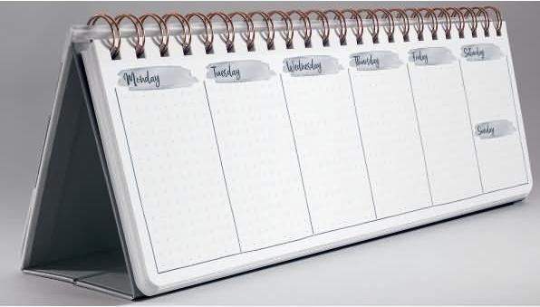 Productafbeelding Jolie Weekplanner Bloemenliefde 30 x 11,4 cm, ongedateerd