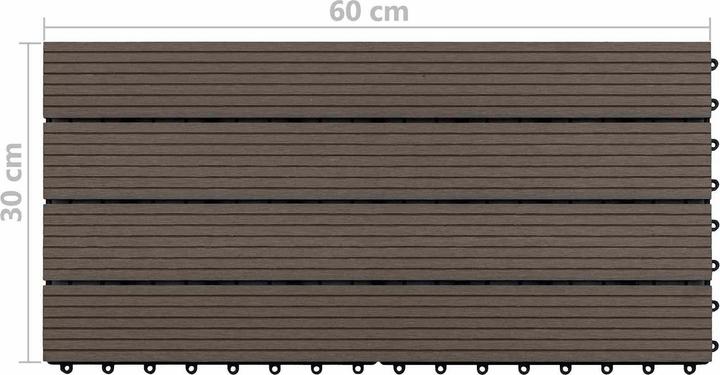 Produktbild vidaXL Deckoberfläche (6x, 60 x 30 cm)