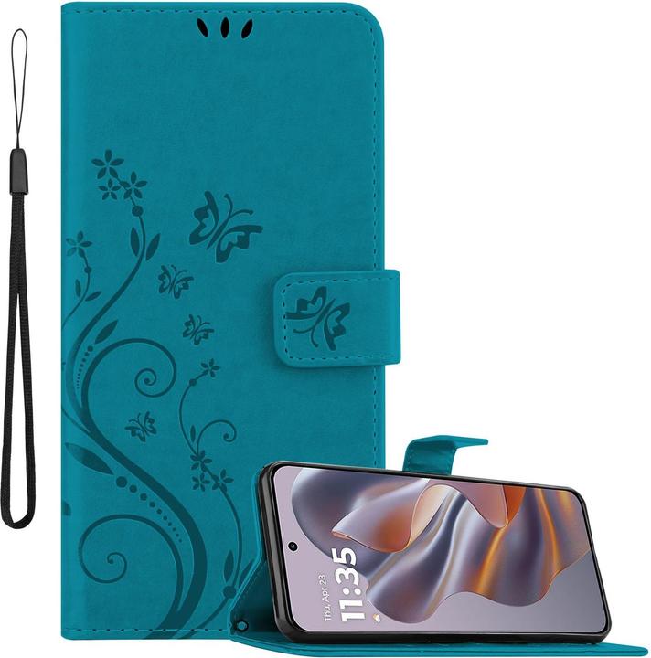 Produktbild Cadorabo Hülle für Motorola Moto Edge 50 Neo mit Blumen Muster (Motorola Edge 50 Neo)