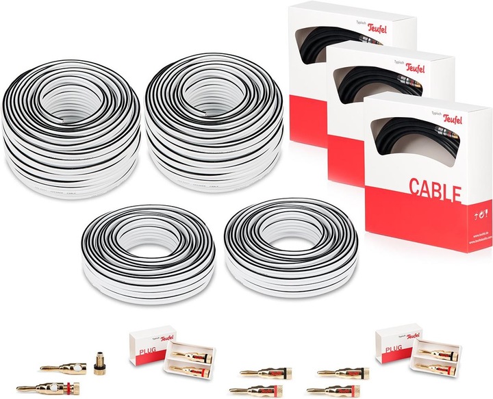 Teufel 5.1.4 Home Cinema Cable Set 50 m² "Atmos (30 m, 4 mm²)