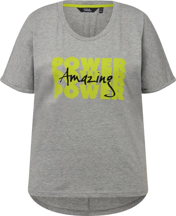 Immagine prodotto Ulla Popken T-shirt dal taglio oversize con POWER, scollo a girocollo e mezze maniche (46, 48)