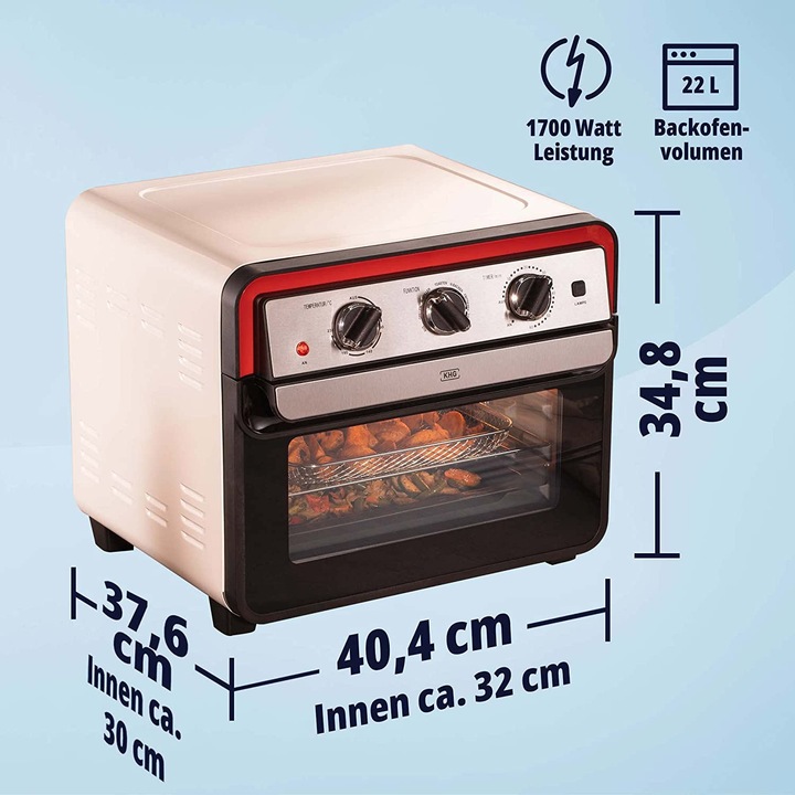 Produktbild KHG Mini-Backofen Retro MBO-22CS