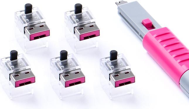 Image du produit Smart Keeper 5 x verrous de câble LAN avec 1 clé de type BASIC
