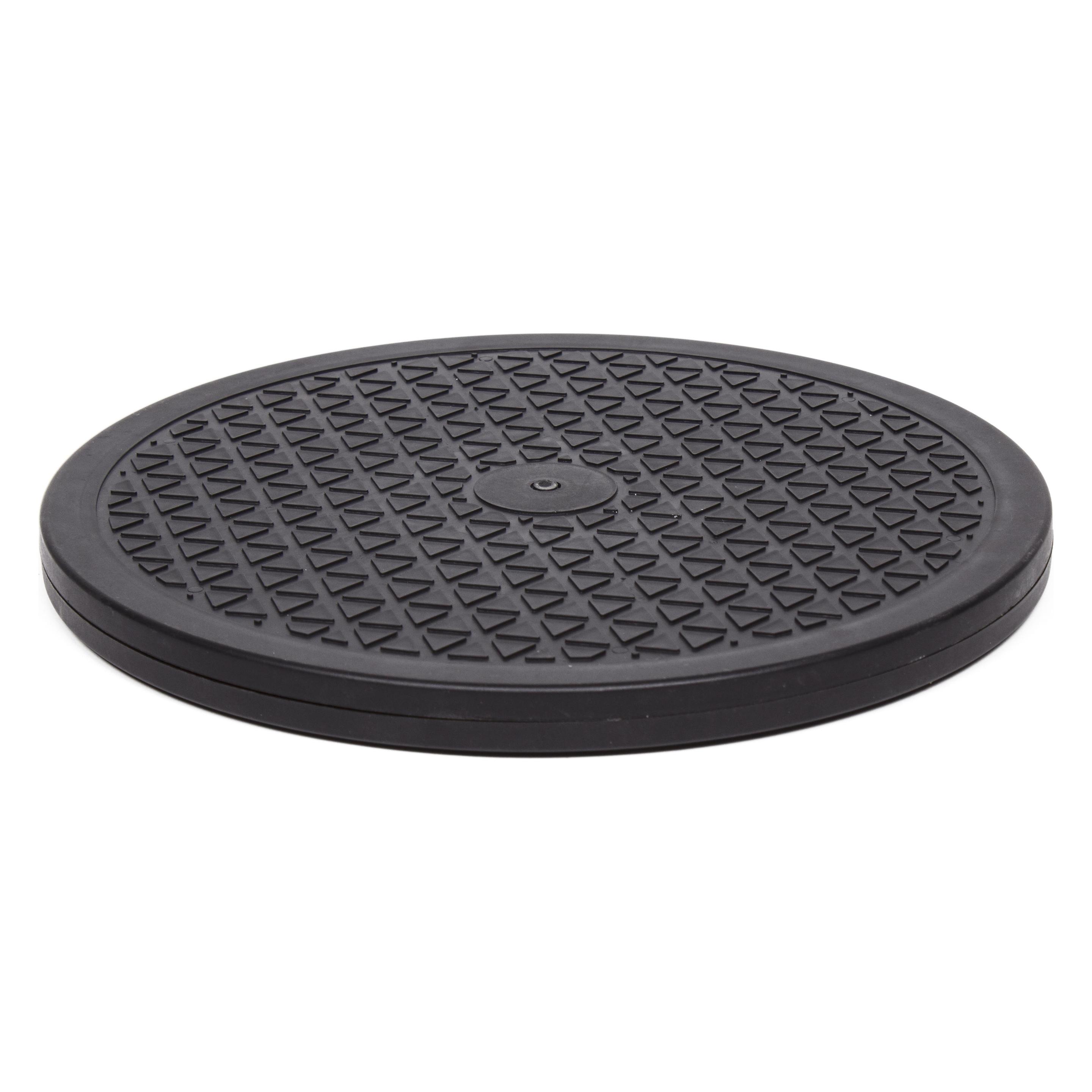 Benson 25cm Turntable Pc Monitor Plate Holder Serving Plate Coaster (Boden, Tisch), Monitor Halterung, Schwarz
