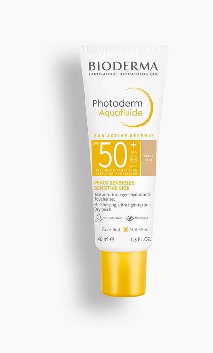 Actual product image Bioderma Hip $, Photoderm Aquafluide SPF 50 + Ultralekki Fluid skin light shade 40 ml - long shelf li (Sun cream face, SPF 50, 40 ml)