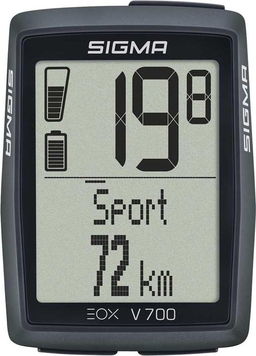 Produktbild Sigma Sport EOX VIEW 700 E-Bike-Computer - schwarz