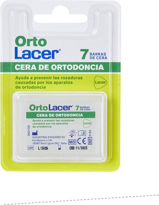 Lacer Ortolacer Kieferorthopädische Schutzwachs-Bürste 7 Stangen