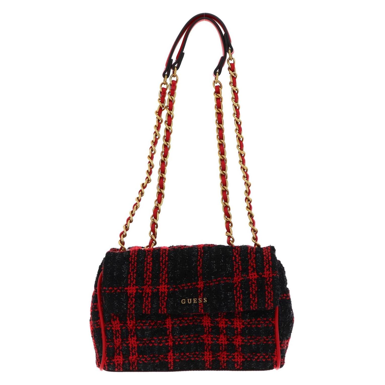 Guess, Damen, Handtasche, Kimi Convertible Crossbody Flap Bag, Schwarz