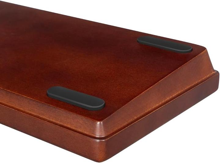 Actual product image Sharkoon SKILLER SGK50 S3 Wood PBT (holz/schwarz, FR-Layout, Gateron G Pro 3.0 Yellow) (Germany, Cable)