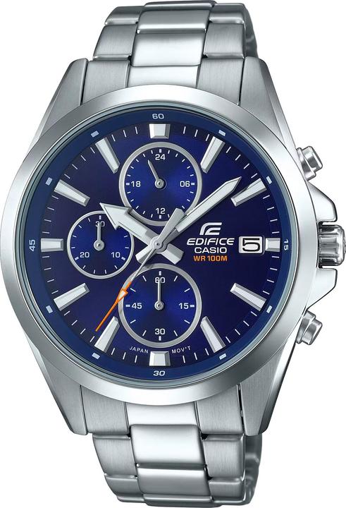 Casio Edifice EFV-560D-2AVUEF Horloge - Staal - Zilverkleurig - 42 mm (Chronograph, Sportuhr, 44 mm)