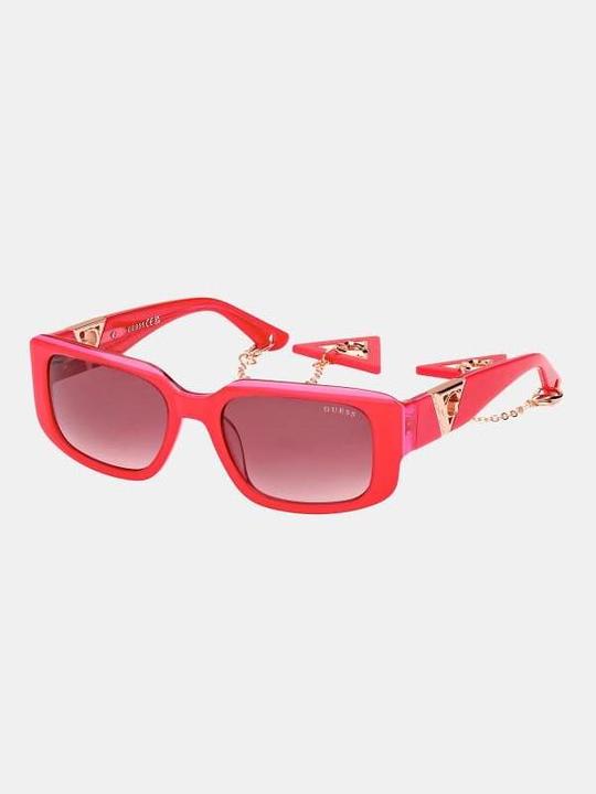 Actual product image Guess Bordeaux Gradient Rectangular Ladies Sunglasses