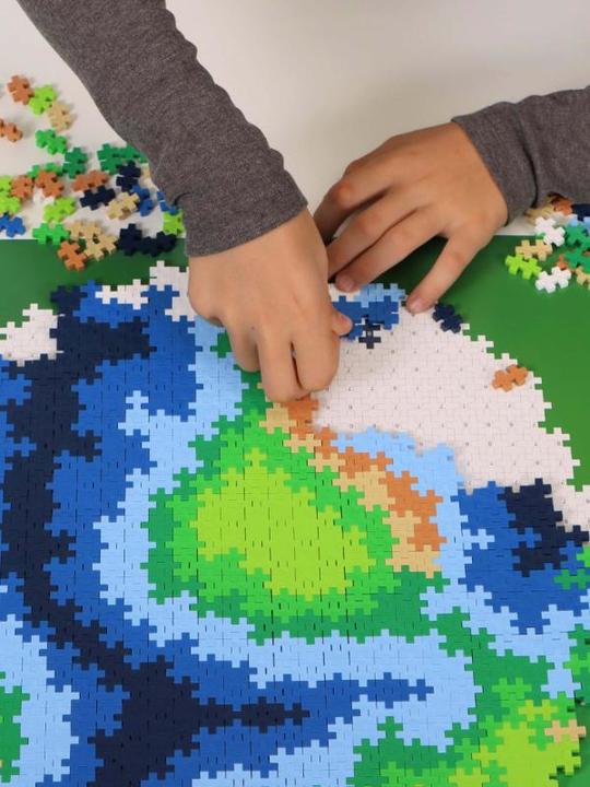Actual product image Plus-Plus Puzzle By Number Earth 800pcs - (3914) (800 pieces)
