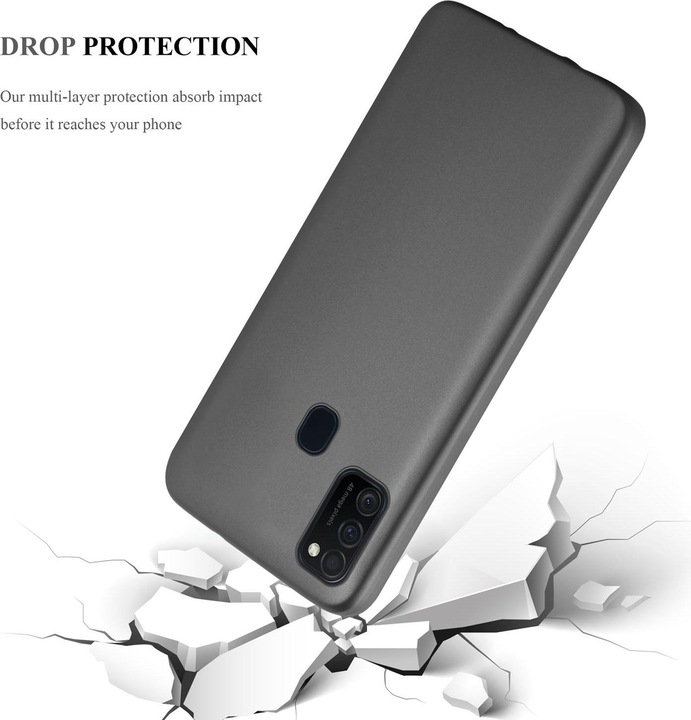 Produktbild Cadorabo TPU Matt Metallic Cover (Samsung Galaxy M30s, Samsung Galaxy M21)