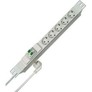 Kopp, Steckdosenleiste, Steckdosenleiste 48,30cm (19") 5fach Weiss Schutzkontakt 931504015 (5 x, CEE 7/3, 2 m)