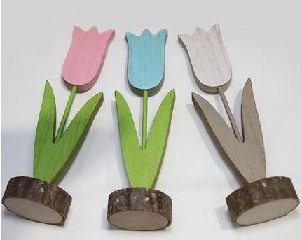 Jean Products Holztulpe XL auf Baumscheibe 5x5x19cm (5 x 5 x 19 cm)